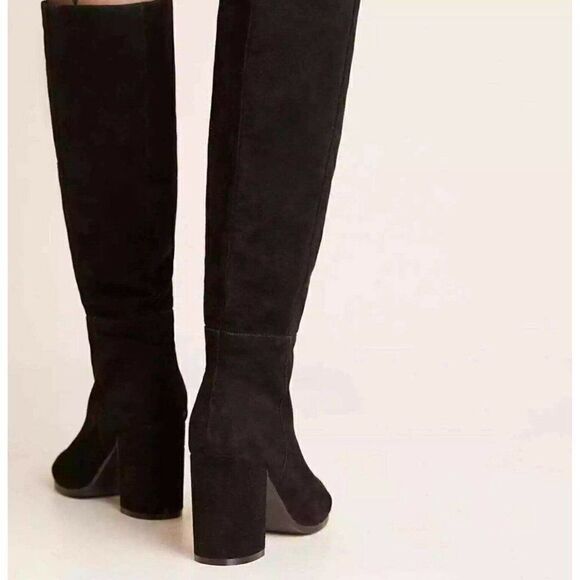 NEW SILENT D Sz 36 WYNONA TALL SUEDE HEELED BOOTS - Picture 4 of 4